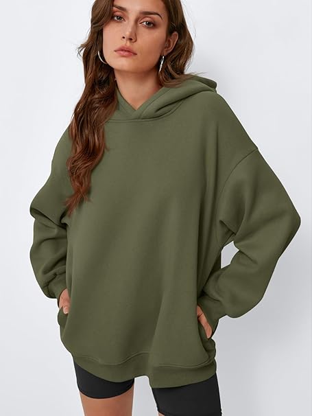 Womens Oversized Hoodies Sweatshirts Fleece Hooded Pullover Tops Sweaters Casual Comfy Fall Fashion Outfits Clothes