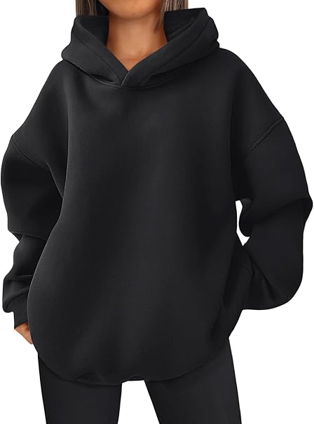 Womens Oversized Hoodies Sweatshirts Fleece Hooded Pullover Tops Sweaters Casual Comfy Fall Fashion Outfits Clothes