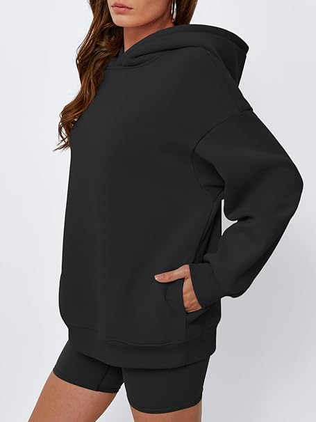 Womens Oversized Hoodies Sweatshirts Fleece Hooded Pullover Tops Sweaters Casual Comfy Fall Fashion Outfits Clothes