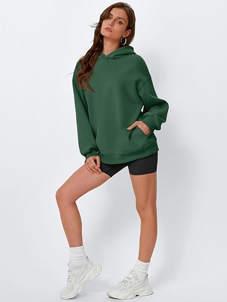 Womens Oversized Hoodies Sweatshirts Fleece Hooded Pullover Tops Sweaters Casual Comfy Fall Fashion Outfits Clothes